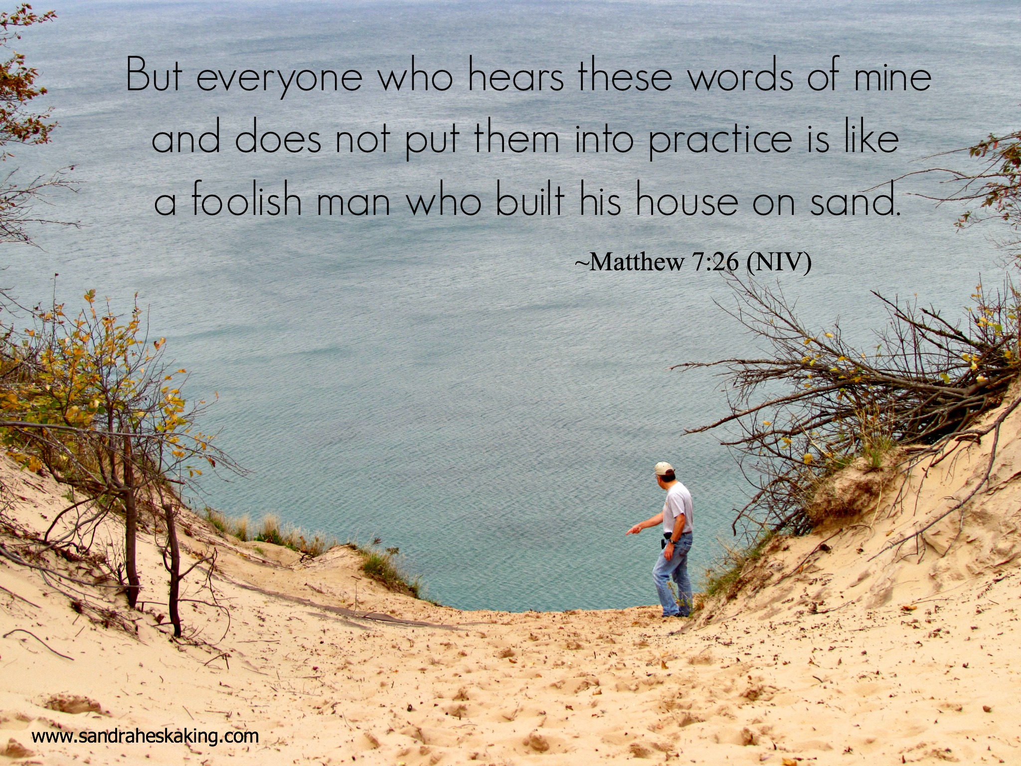 scripture sunday foolish man Sandra Heska King
