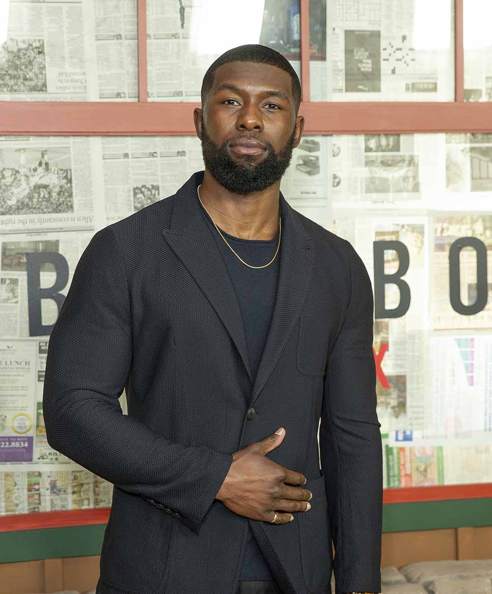 Trevante Rhodes attends the New York screening of ‘Bird Box’ at Alice