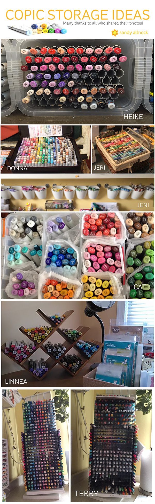 Copic Marker Storage Ideas Sandy Allnock