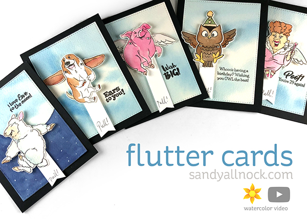 AI Interactive Series 4 Five Flutter Cards Sandy Allnock