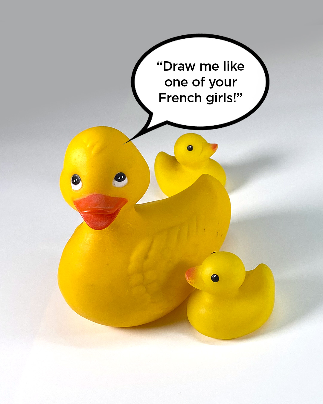 If rubber duckies were art models (sketching tips!) Sandy Allnock