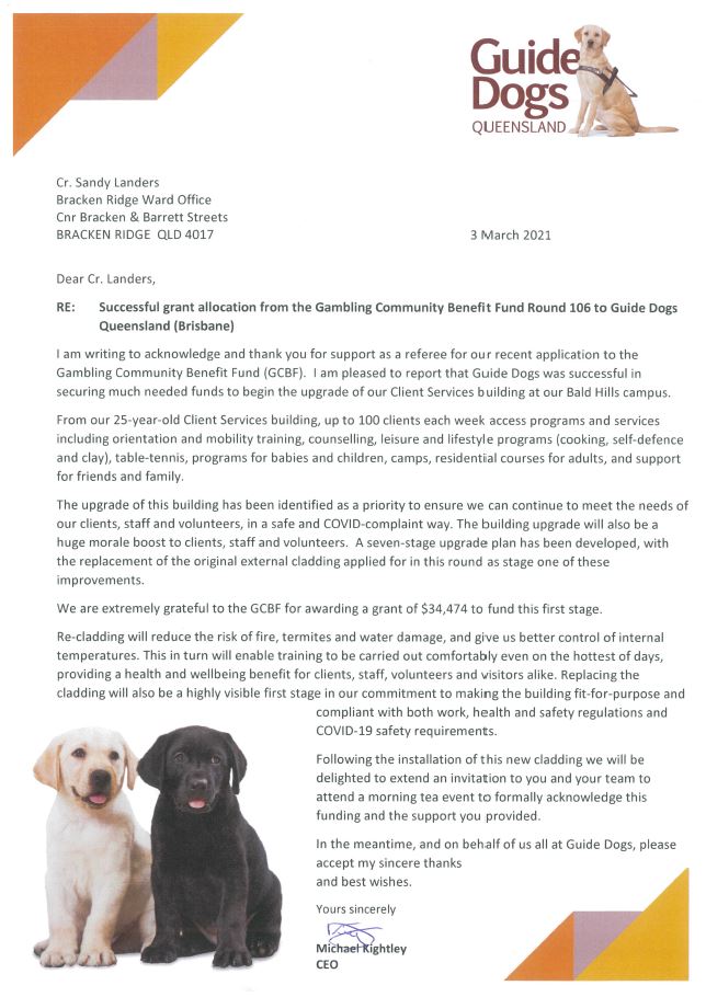 Testimonials Councillor Sandy Landers