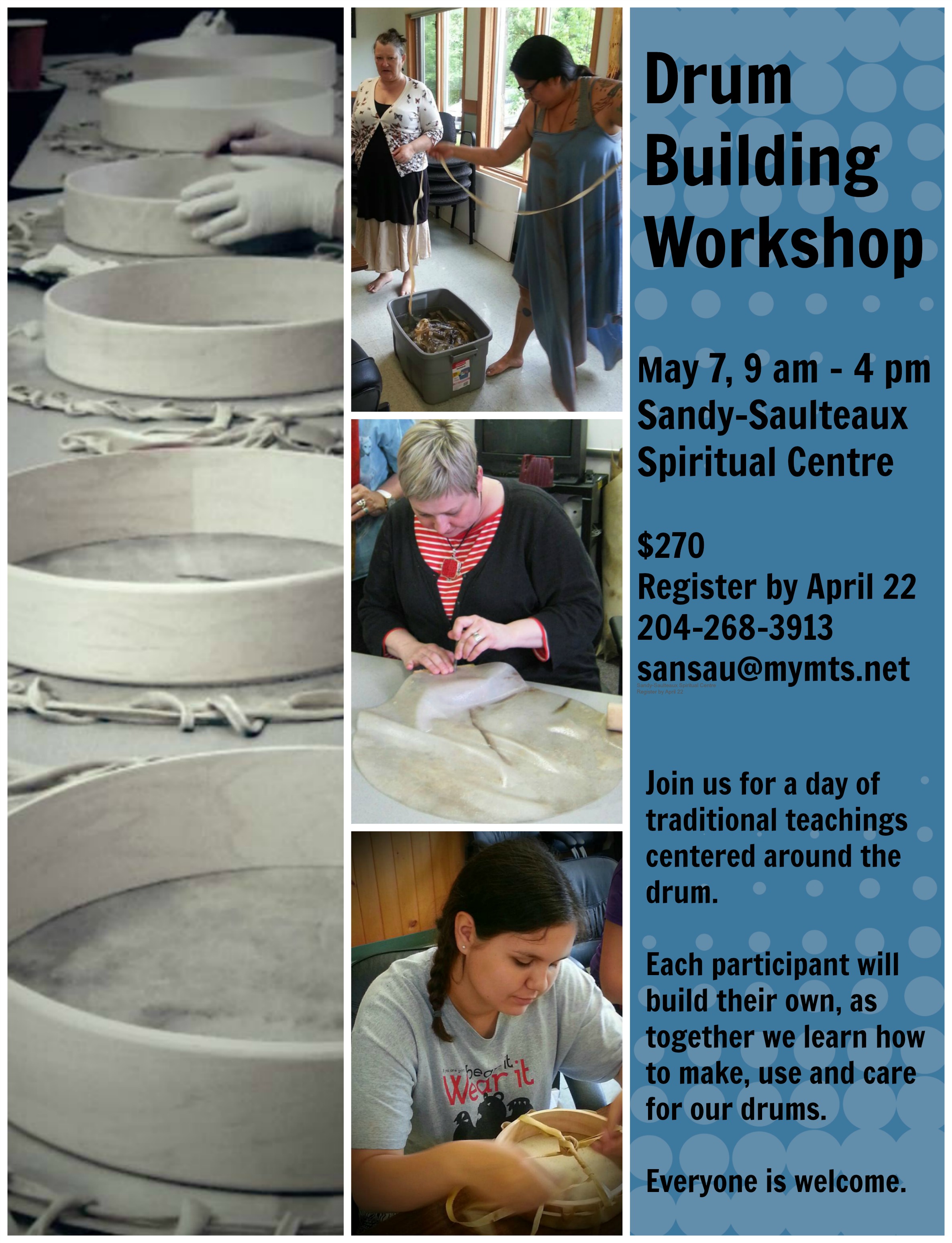 DrumBuilding SandySaulteaux Spiritual Centre