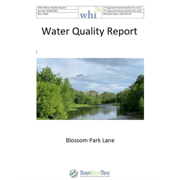 Water Quality Report and Advice SanEcoTec