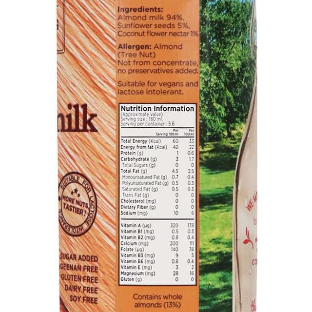 137 degrees Almond Milk Original (1 x 1L)