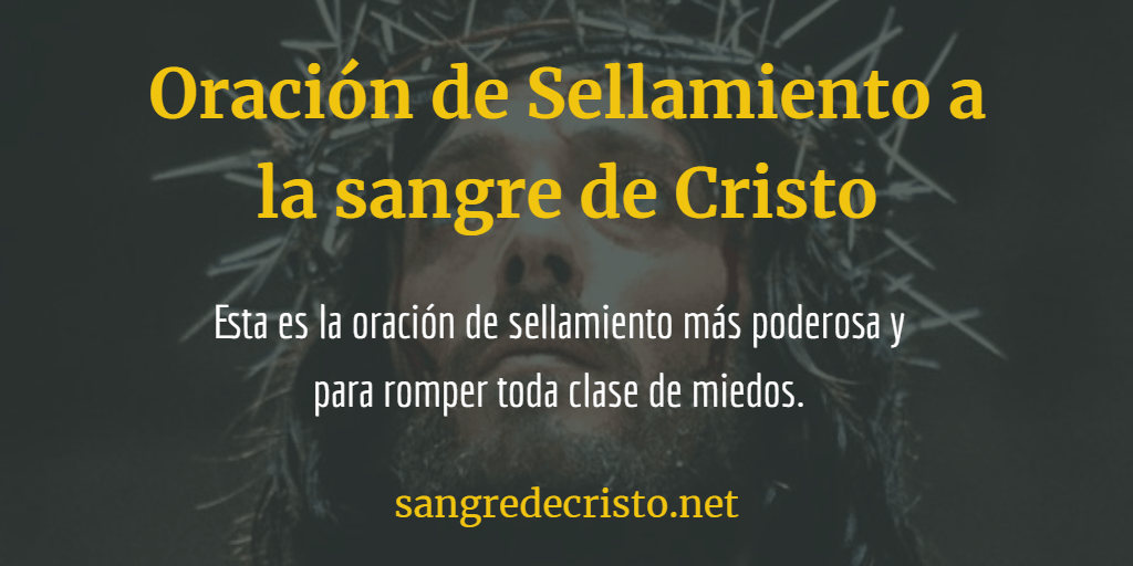 Oracion A La Sangre De Cristo Sellamiento – ECGZCE