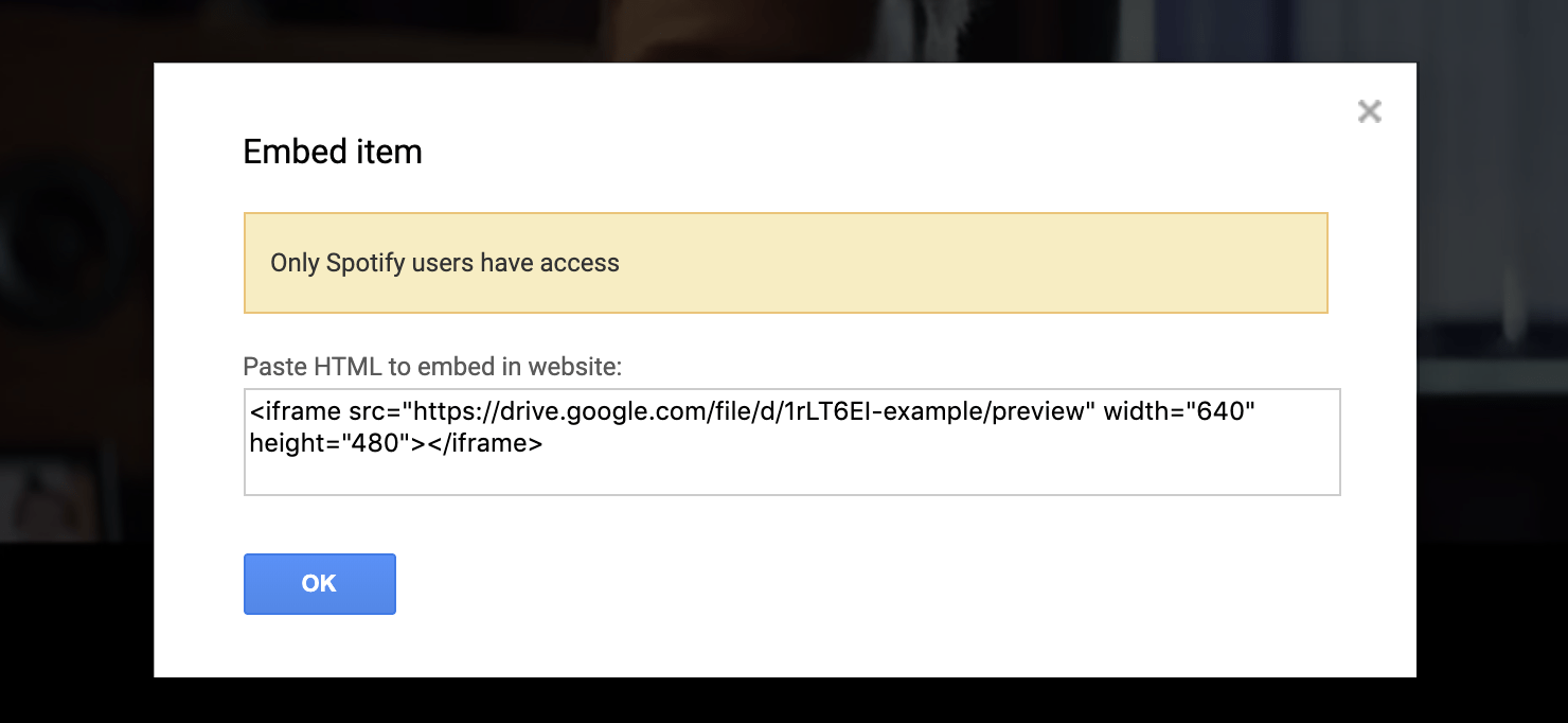 How to Embed a Google Drive Video on a site