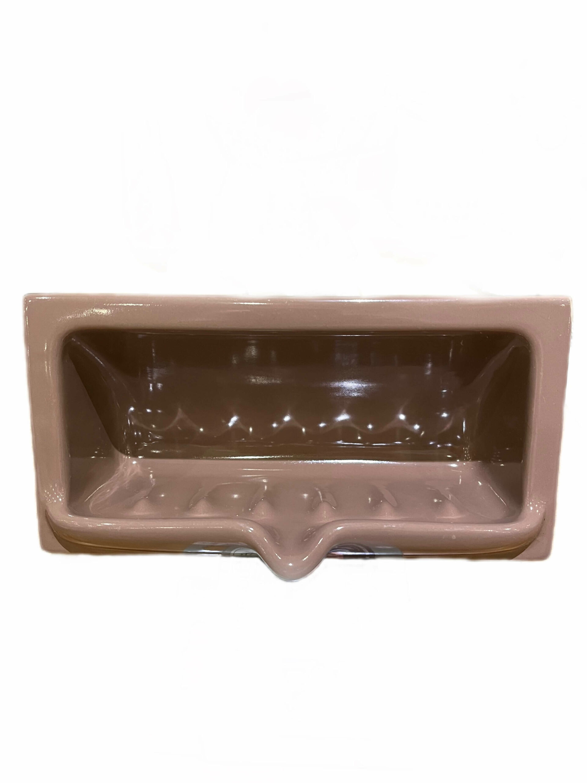 Retro Recessed Tile Soap Holder in Mink Sanitary Salvage