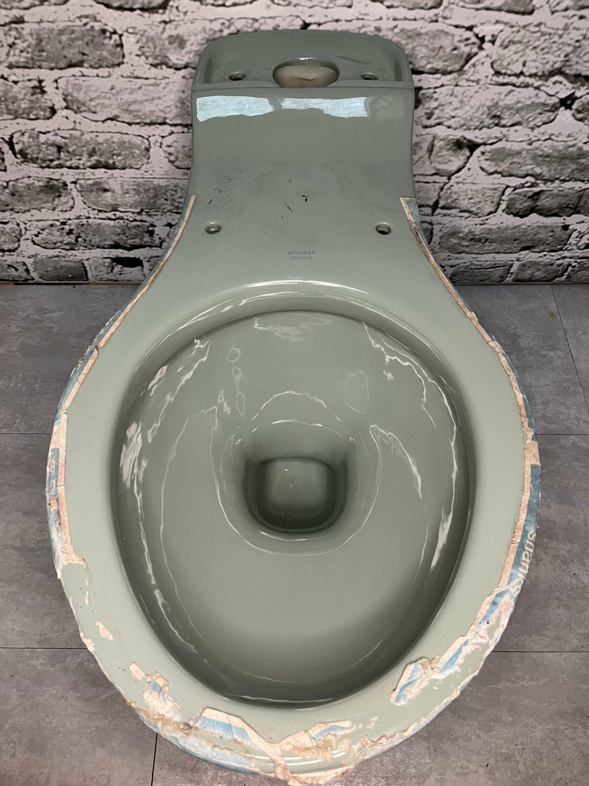 Armitage Shanks Kensington Syphonic WC Toilet Pan Sage Green Sanitary