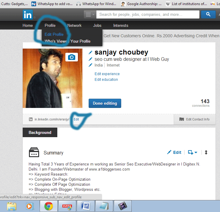How to Create Linkedin Custom Profile Url