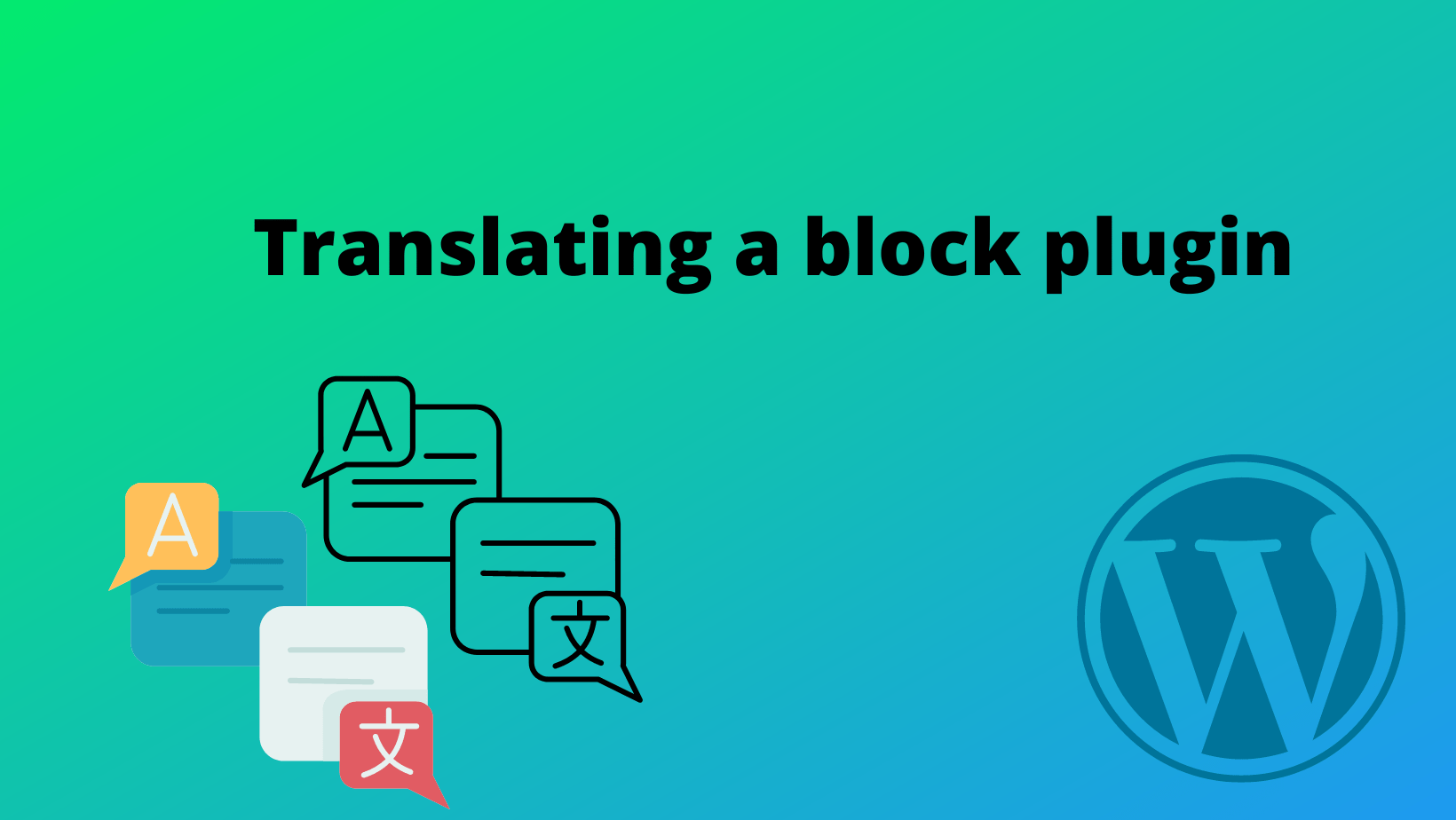 Translating JavaScript strings in the custom block plugin