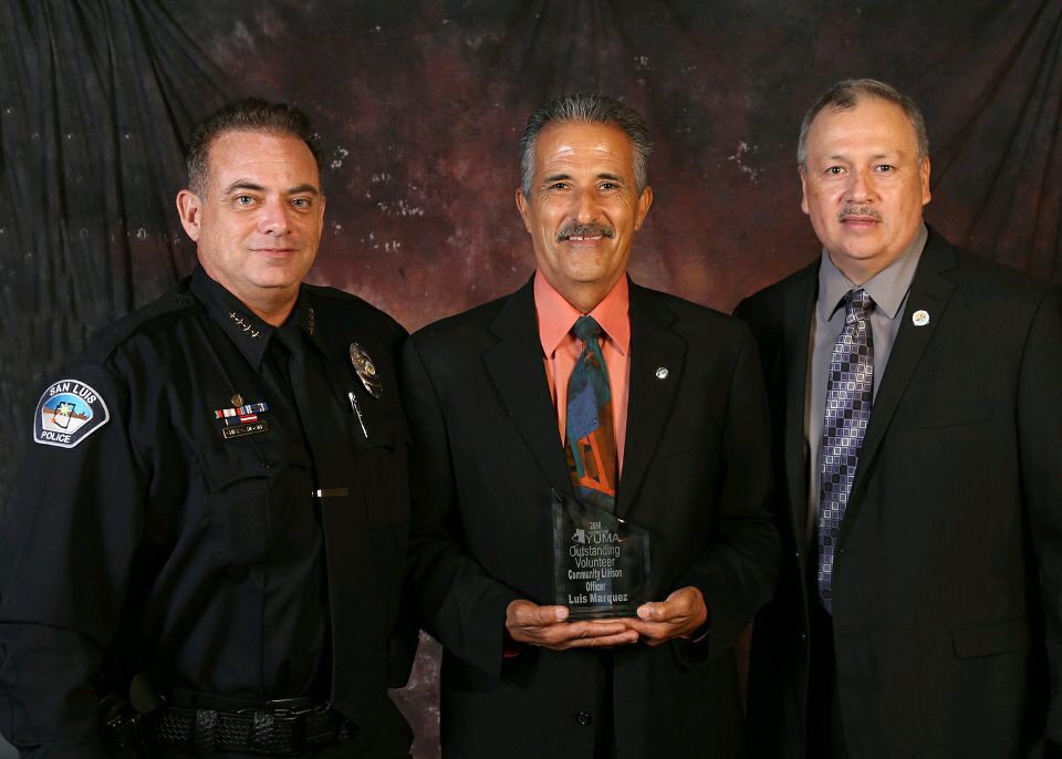 SLPD Officer Luis Marquez Receives Heart of Yuma Award San Luis