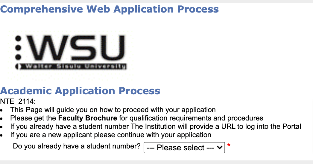 WSU Online Applications 2023 Apply to Walter Sisulu University » SANotify