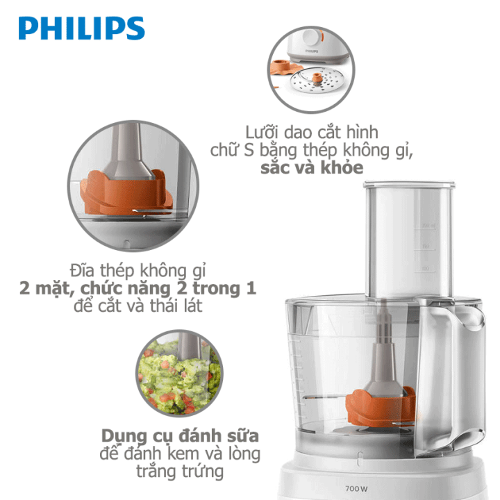 Máy xay đa năng Philips HR7310 Công nghệ PowerChop mạnh mẽ