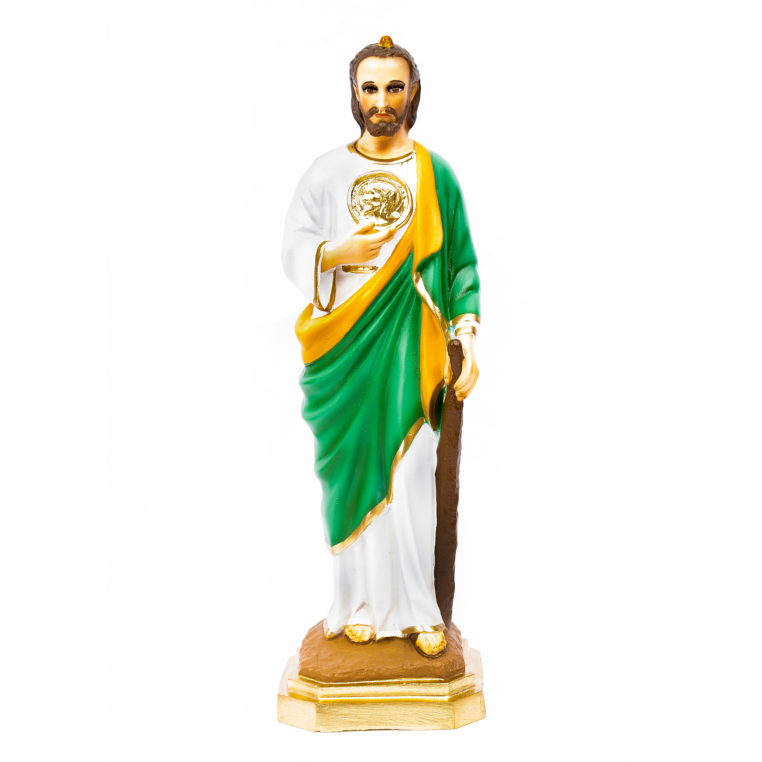 16 San Judas Tadeo, con ojos cafés, «30 cm» San Rafael Arcángel
