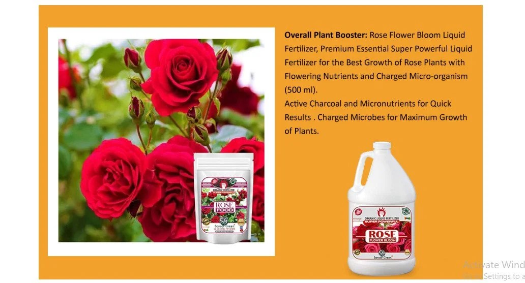Sansar Green Rose Flower Bloom Liquid Fertilizer.