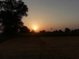 village sunset