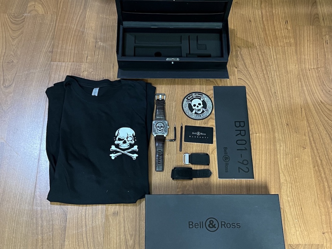 Bell & Ross BR0192 Burning Skull Tattoo Automatic 43mm Box Papers