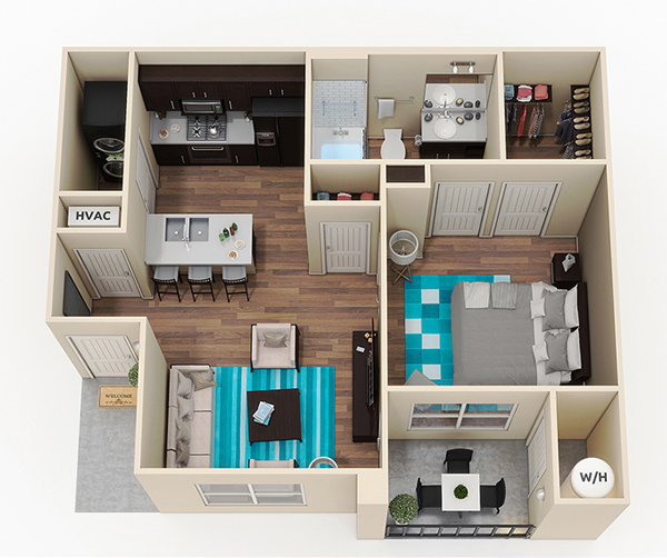 Floor Plans Santa Anna Apartments