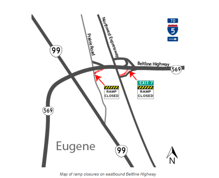 Ramp Closures on Eastbound Beltline Highway 24/7 up to 7 weeks