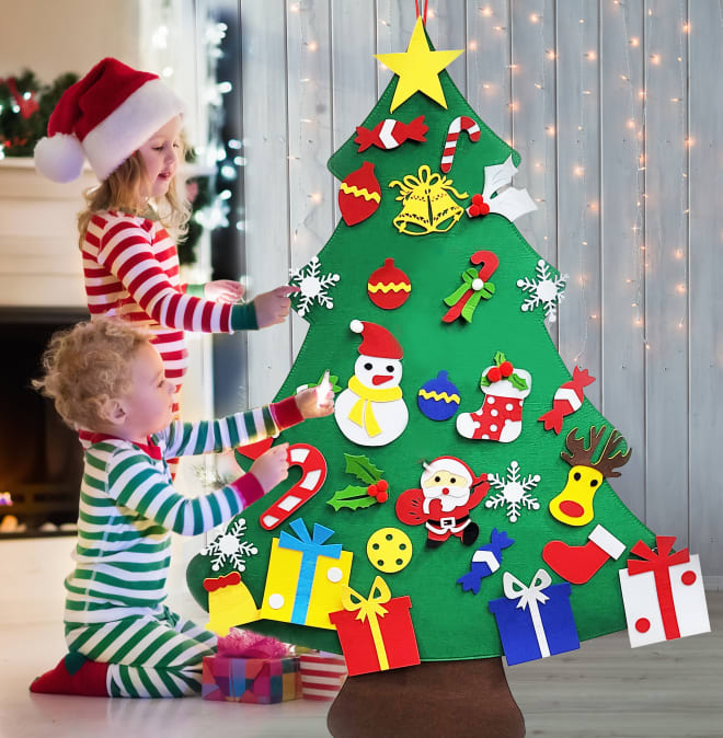 Hanging Felt Christmas Tree