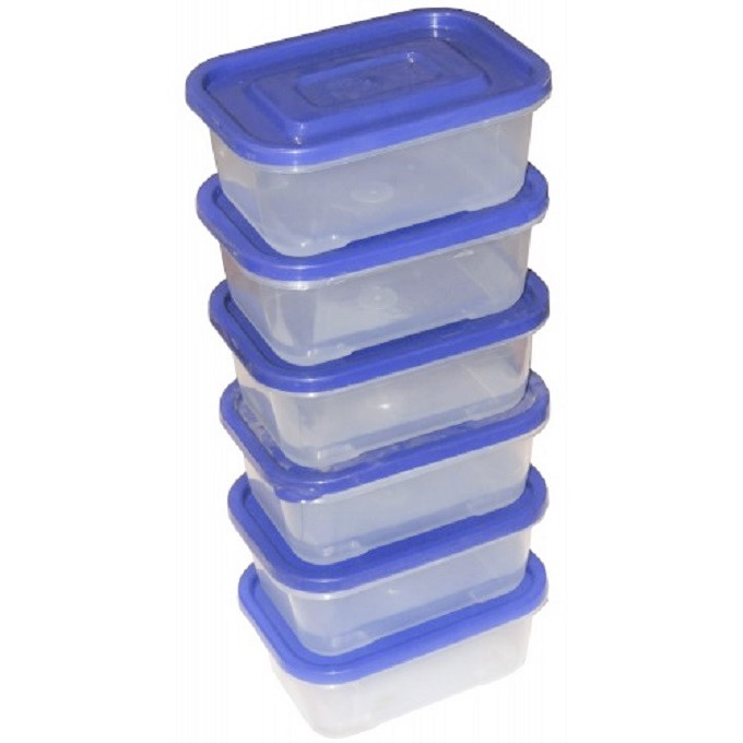 Kitchen 800ML Storage Containers 6 Pcs Santa