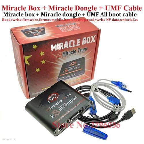 Miracle Team Phone Flashing Miracle Box With Key And Cables Santa