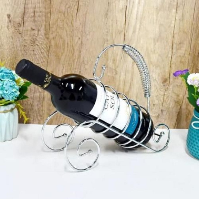 Stainless Steel Wine Holder/ Wine Rack Santa