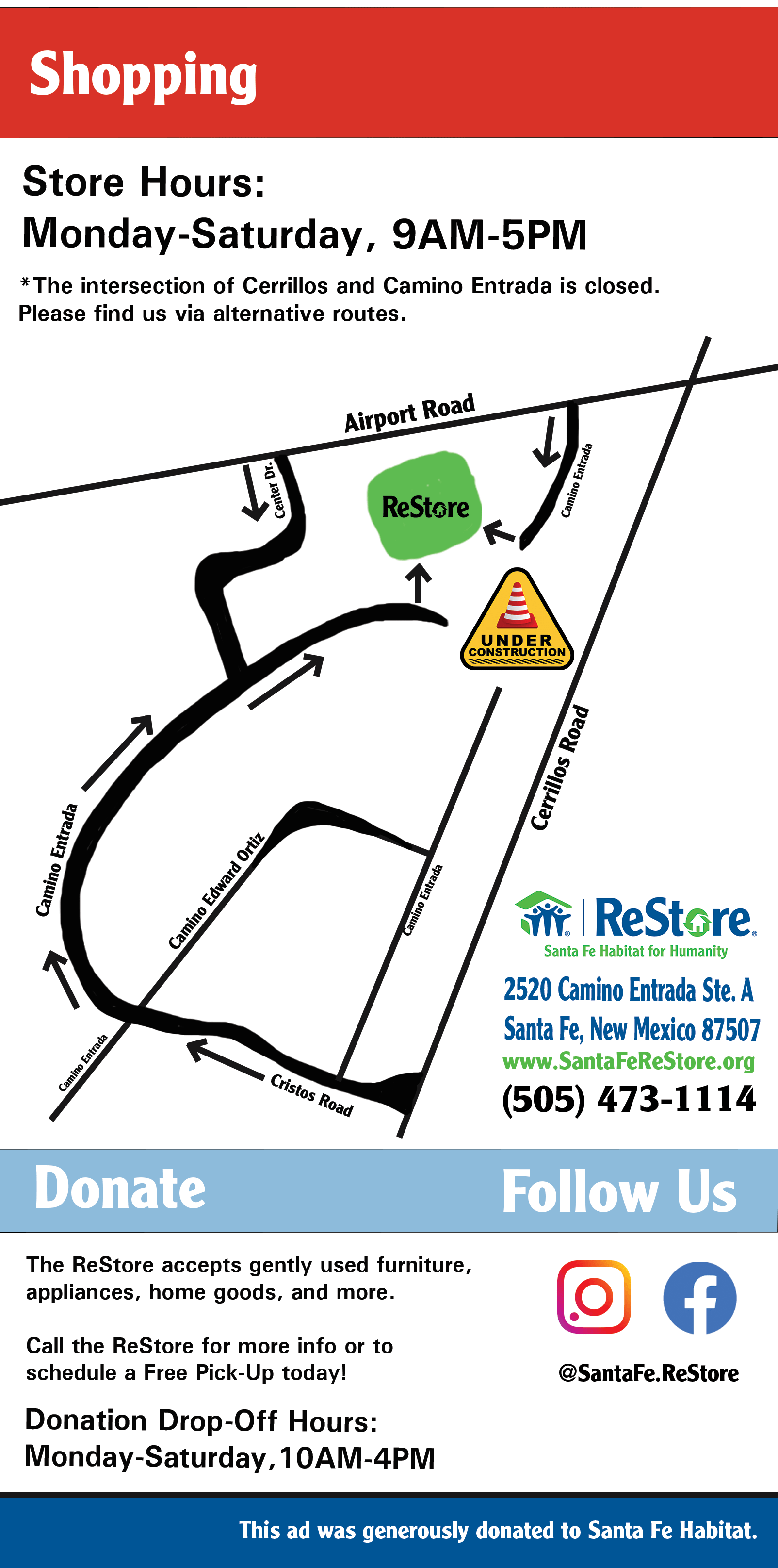 Donating to the ReStore Santa Fe Habitat For Humanity