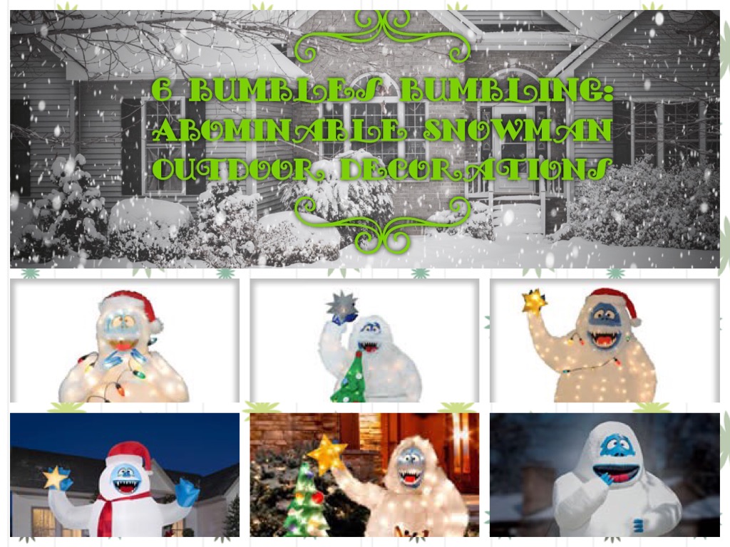 Bumble Your Favorite Abominable Snowman Outdoor Decoration » Santa's