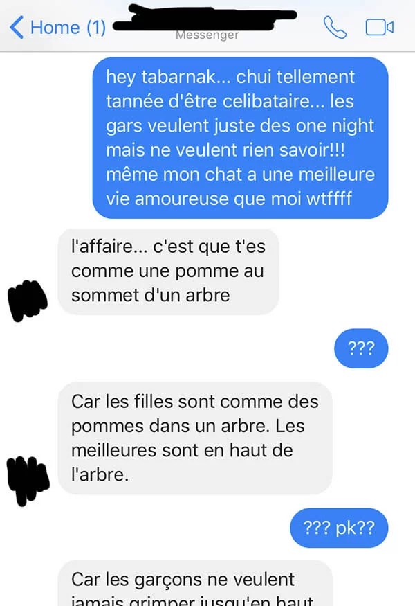 Une Fille Tannée D’être Célibataire Se Fait Donner Un Bon Conseil Par