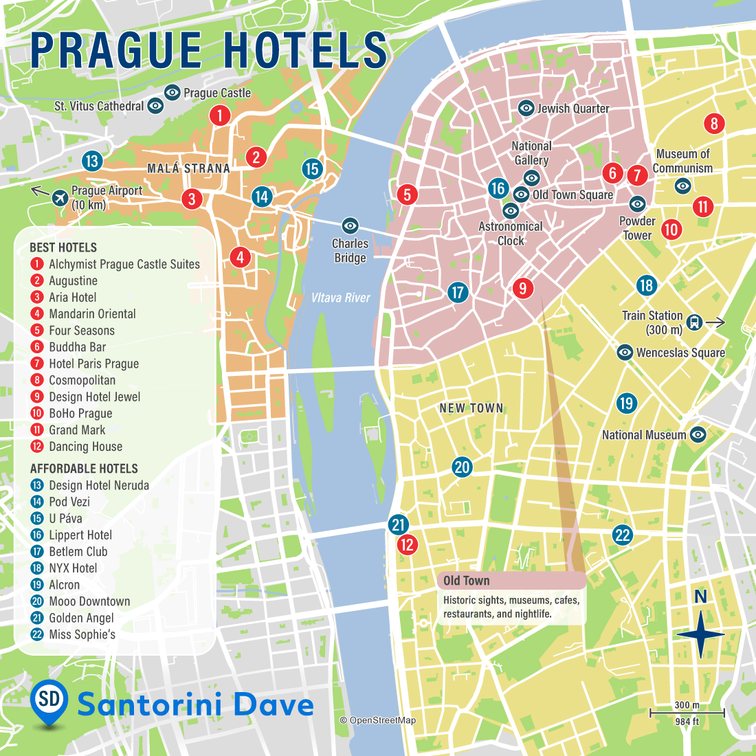 Prague Hotel Map Best Areas, Neighborhoods, & Places to Stay