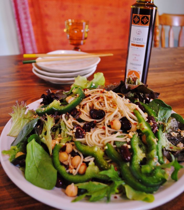 Egg Noodle Salad Japanese Style Recipe Saori Premium Japanese Sauce