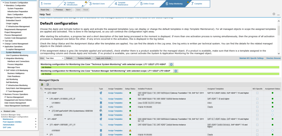 SAP Solution Manager 7.2 System Monitoring Error RCA_SETUP/SYSTEM_ID