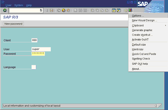 SAP GUI and Family types & introductory tutorial