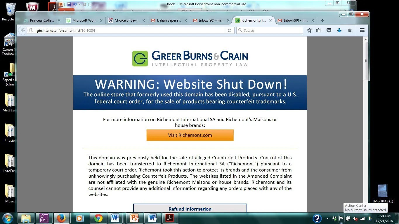 warning website shut down Saper Law OfficesSaper Law Offices