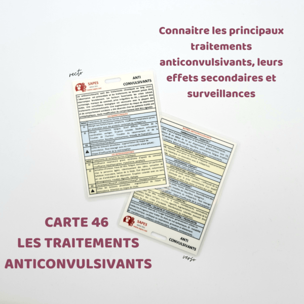 Pain Points Liés À La Carte Mémo Ide Cartes mémo IDE anticonvulsivants 2 fiches mémo ESI SAPES