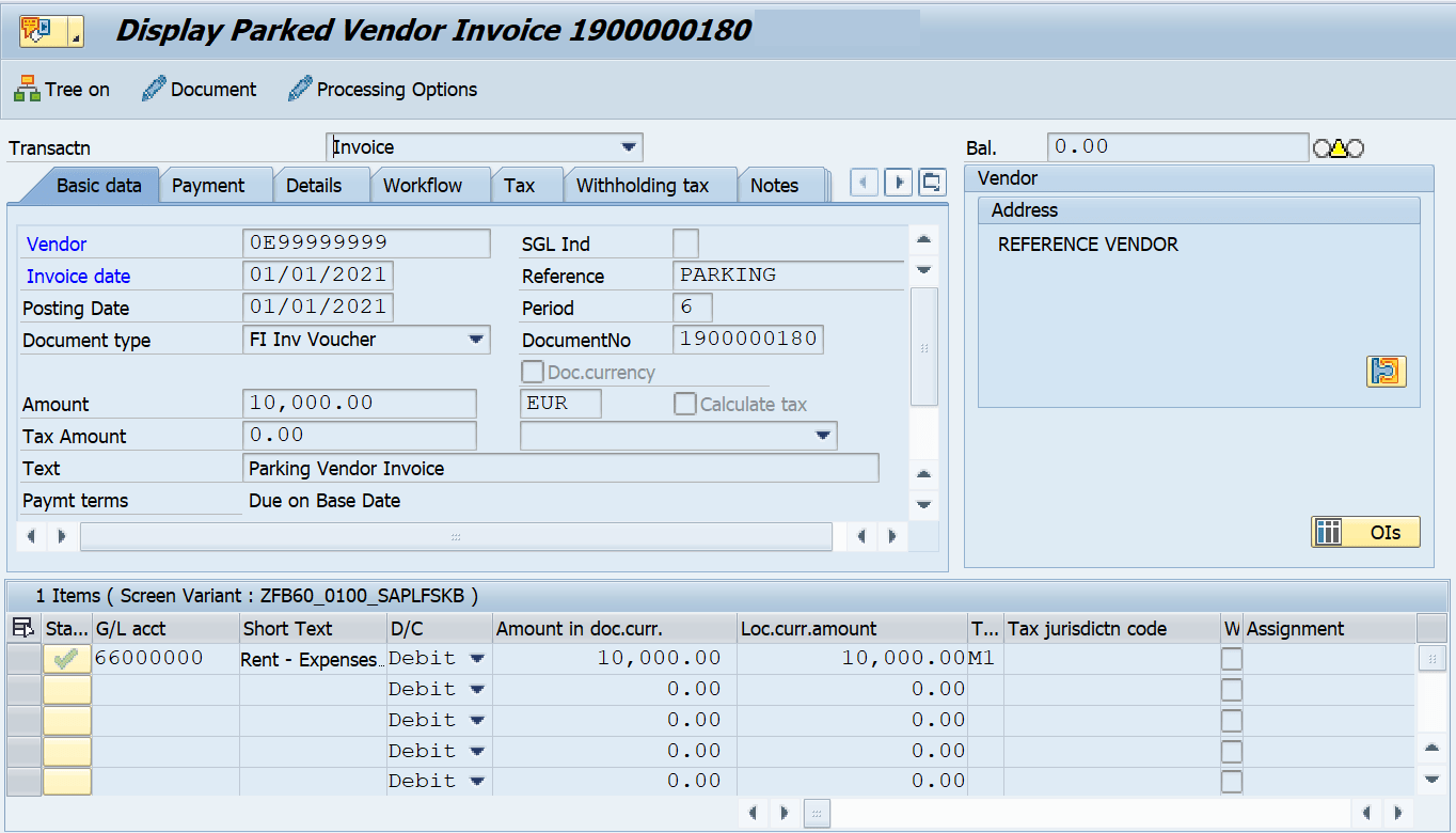 FV60 in SAP How to Park a Vendor Invoice? SAPFICOBLOG