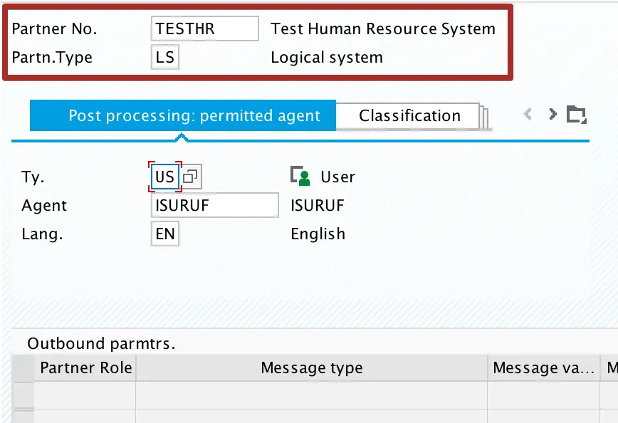 createlogicalsystempartnertransactionwe20 SAP Integration Hub