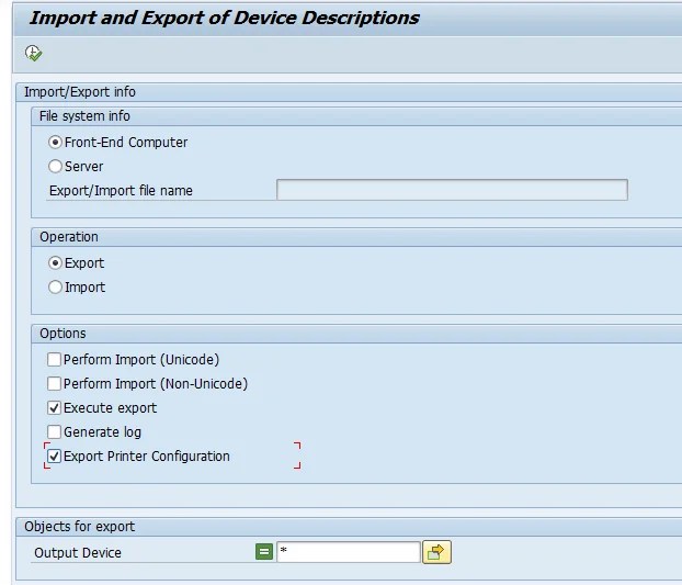 How to do mass locking of printers in SAP ?