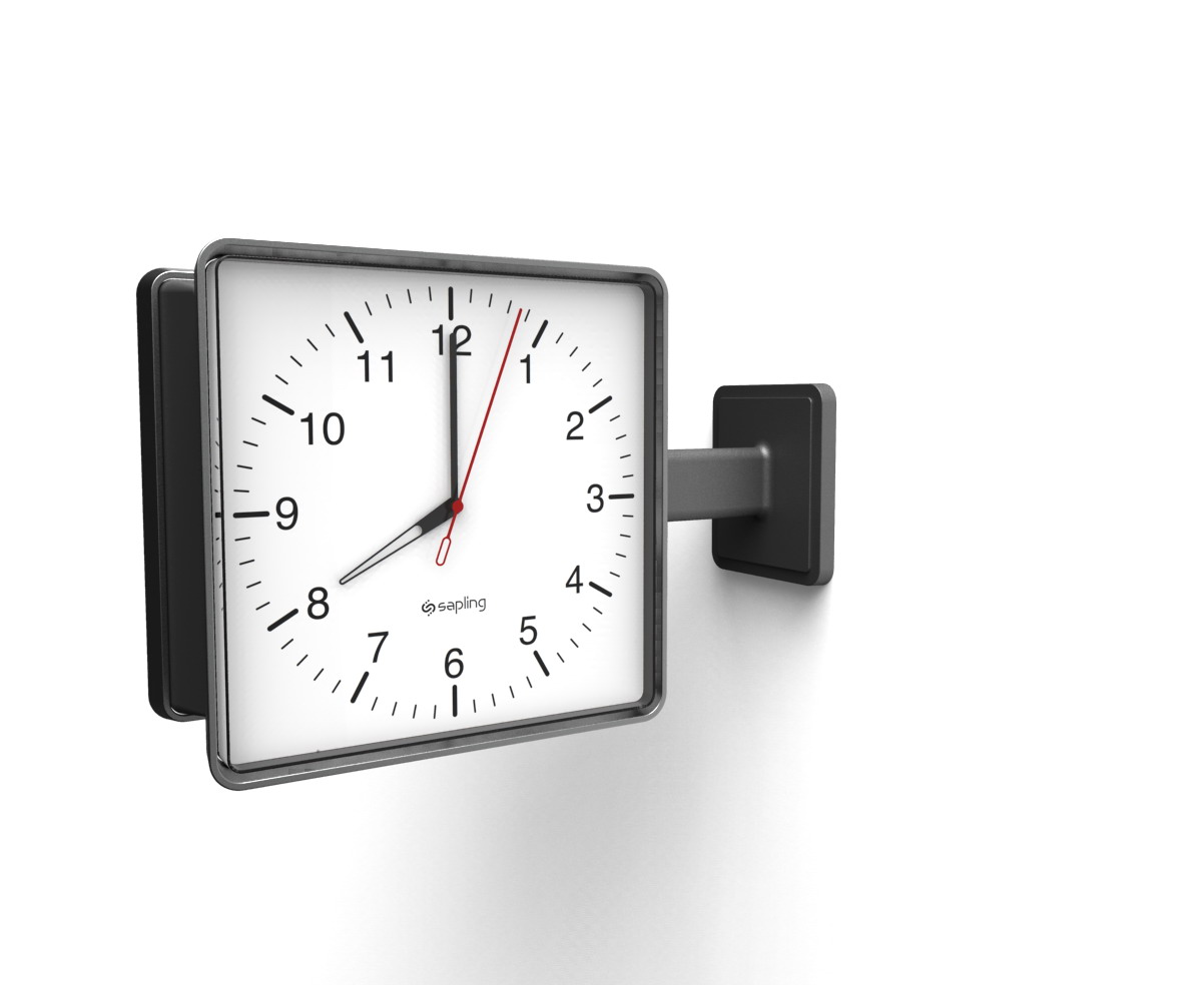 Double Mount Housing for Analog Synchronized Clocks Sapling Clocks