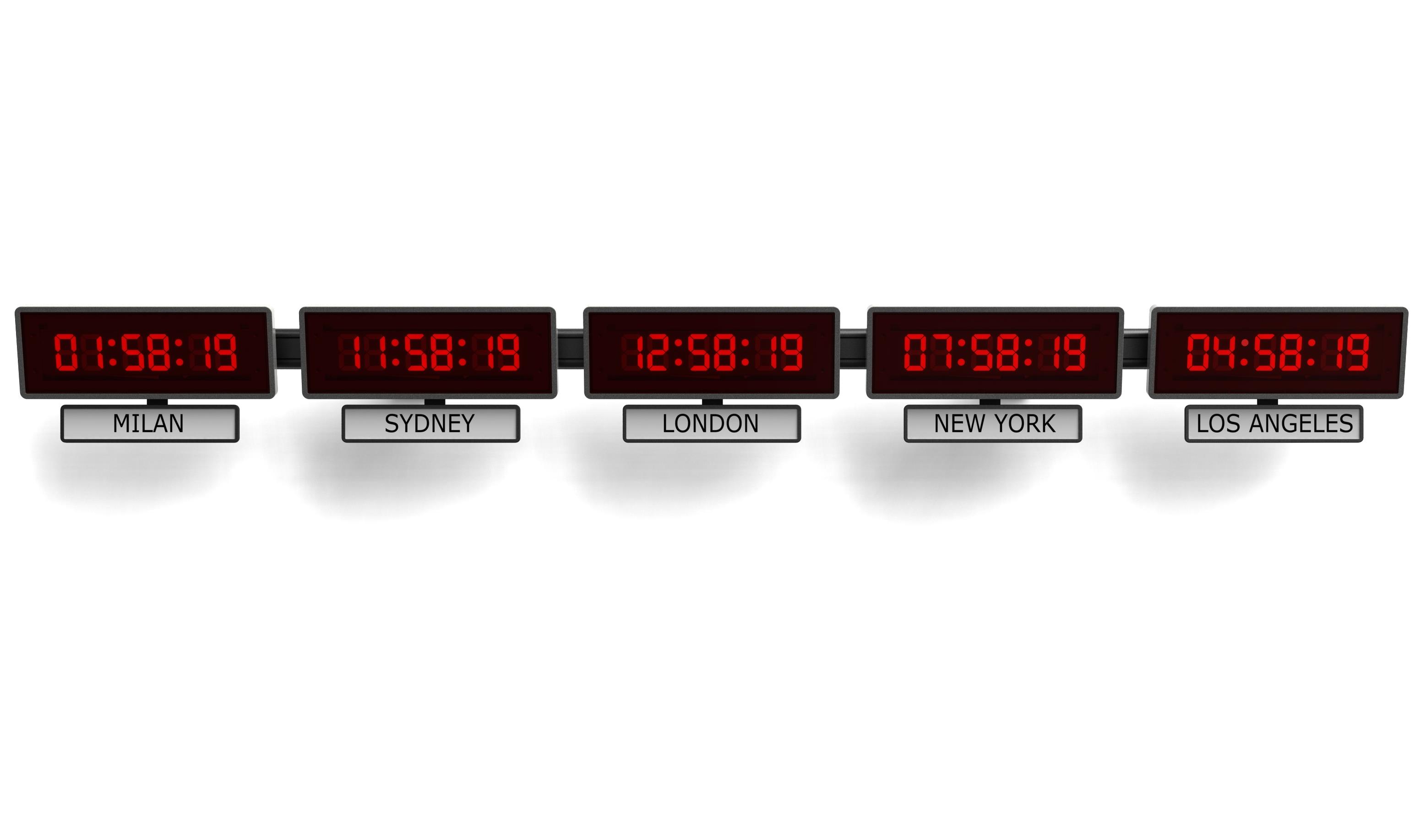 Sapling Time Zone Clocks Corporate Function & Style Sapling Clocks