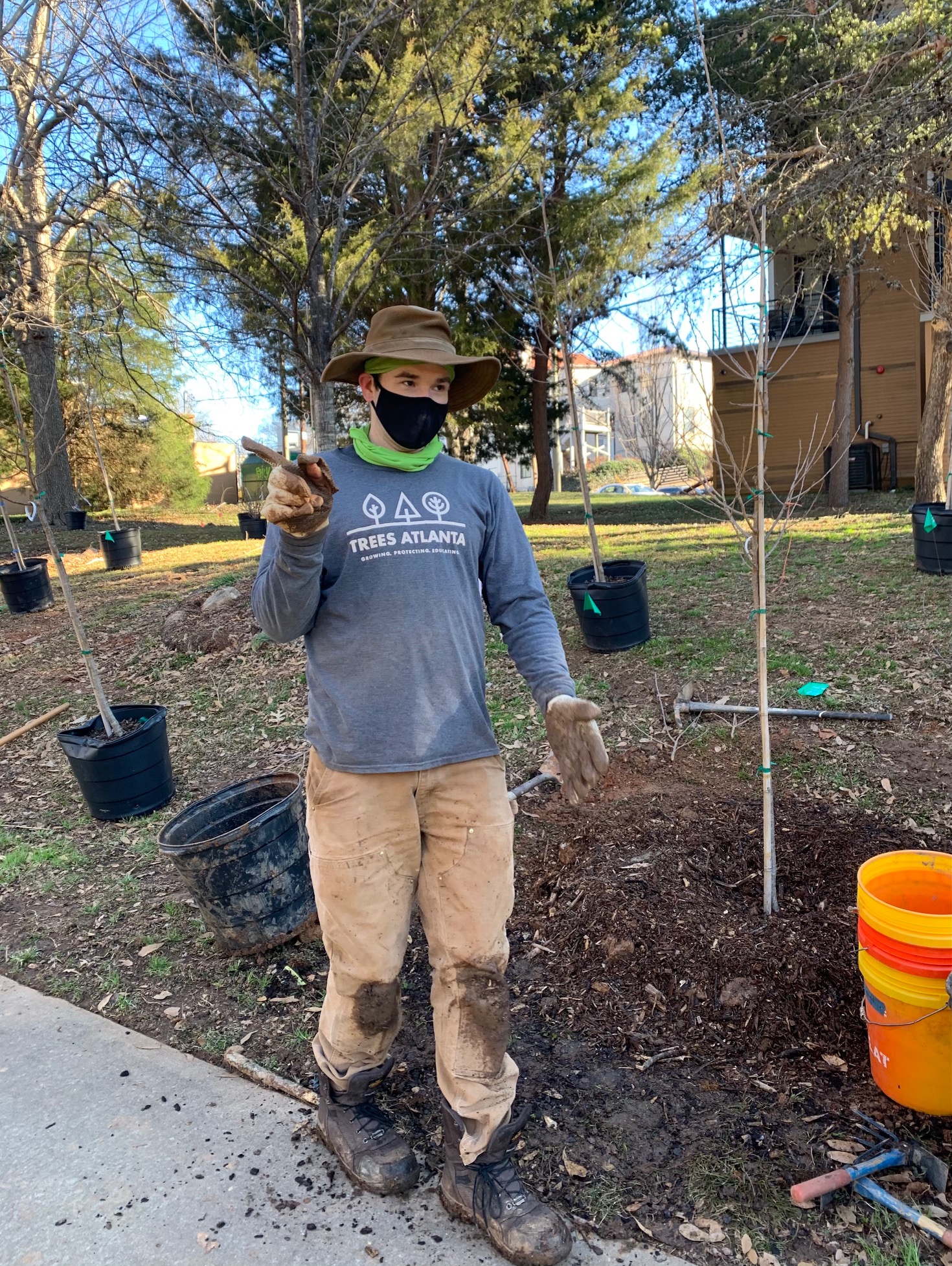 Tree Planting Tribute to John Lewis at Freedom Park Feb. 1921