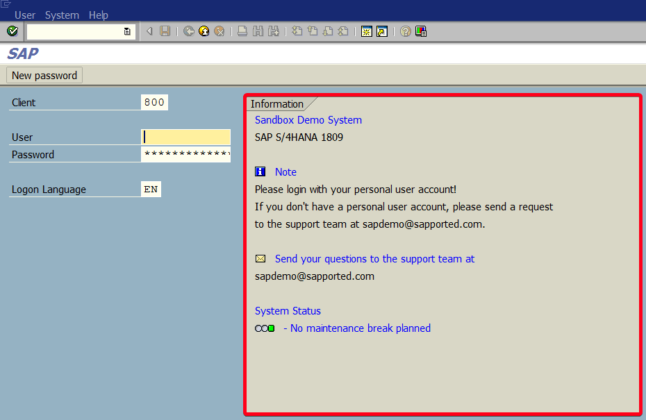 How to add custom text to the SAP logon screen in SE61? SAPported