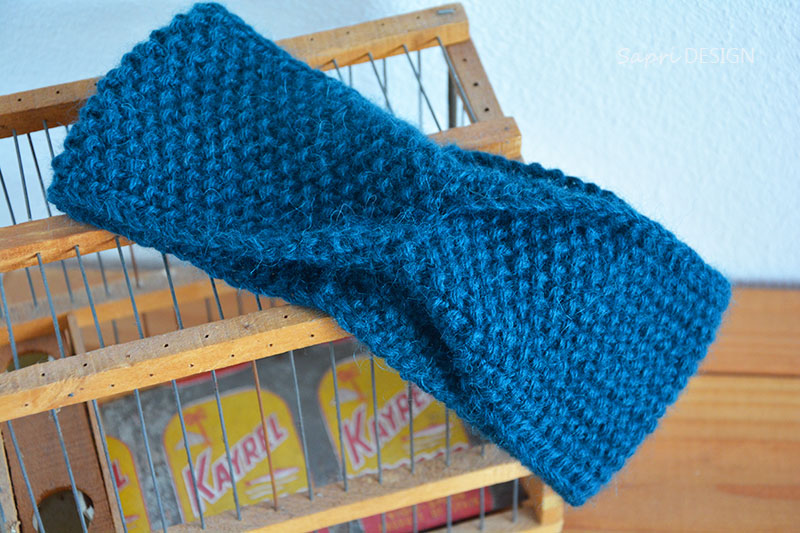 Abgenadelt Stirnband mit Twist SAPRIDesign