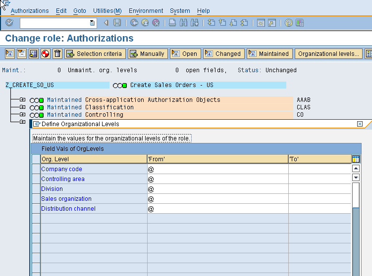 Parent & Derived Roles Sap Security Pages