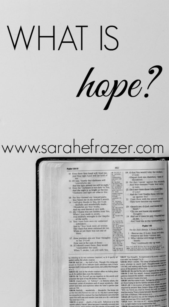 What Does Hope Really Mean? Sarah E. Frazer