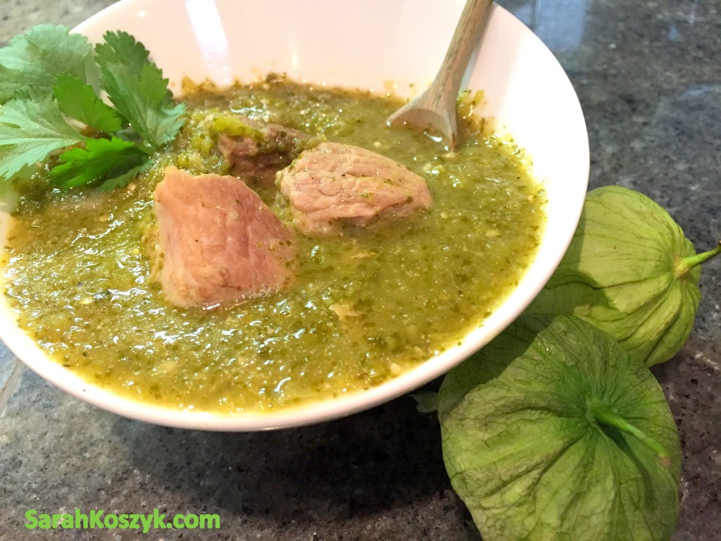 Crock Pot Chili Verde Pork • Sarah Koszyk