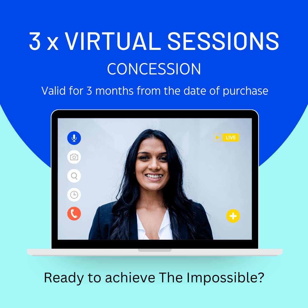 3 x Virtual Sessions (Concession) Sarah Majid