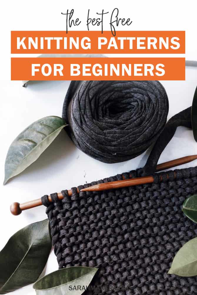 25 Free And Easy Knitting Patterns For Beginners Sarah